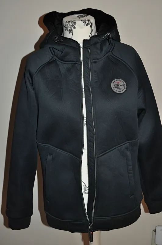 kurtka Ranch-X Thermojacke, r. XL , czarna, damska, z kapturem,bdb z wadą - zdjęcie 6