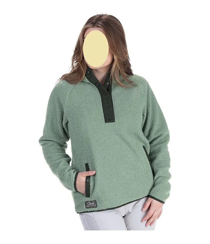 bluza STEEDS Jona, r. XL , zielona, polarowa, damska, bdb - zdjęcie 1