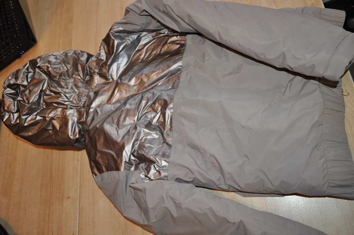 kurtka Steeds Maisie, r. 128 cm ,szara, młodzieżowa, z kapturem, młodzieżowa, bdb z wadą - zdjęcie 7