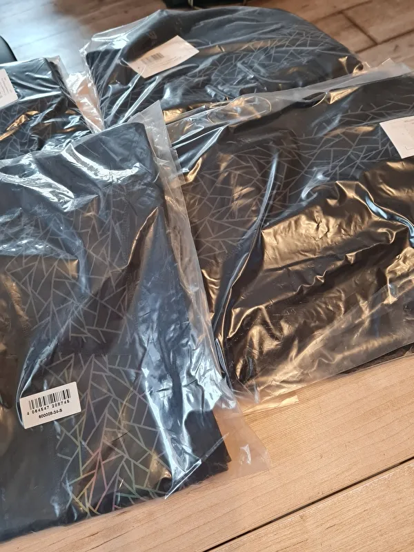 bryczesy Steeds Holographic, czarne, r. 38, lej silikonowy, odblaskowe, NOWE - zdjęcie 4