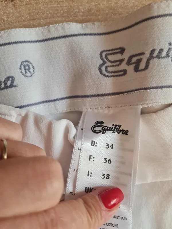 bryczesy Equilibre Amalia, r. 34, białe, pełny lej, bdb – zdjęcie 3