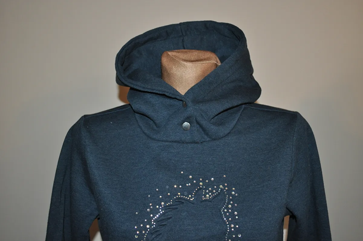 bluza STEEDS Heidi, r. 158-164 cm , granatowa, młodzieżowa, bdb - zdjęcie 4