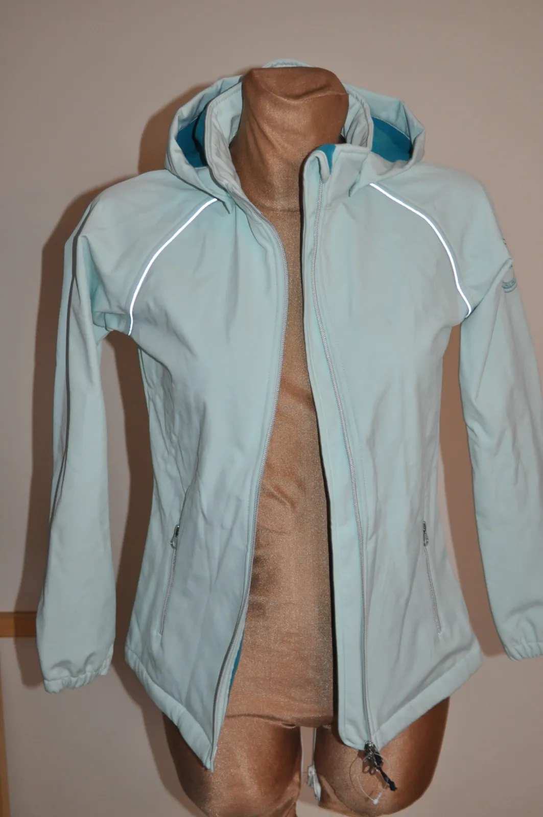 kurtka Steeds Sadie, 140 cm, młodzieżowa, softshell, miętowa, jak nowa z wadą - zdjęcie 5