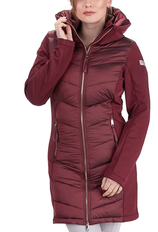 płaszcz Felix Buhler Charlotte, r. XS , bordowy, damski, SOFTSHELL, bdb z wadą - zdjęcie 1