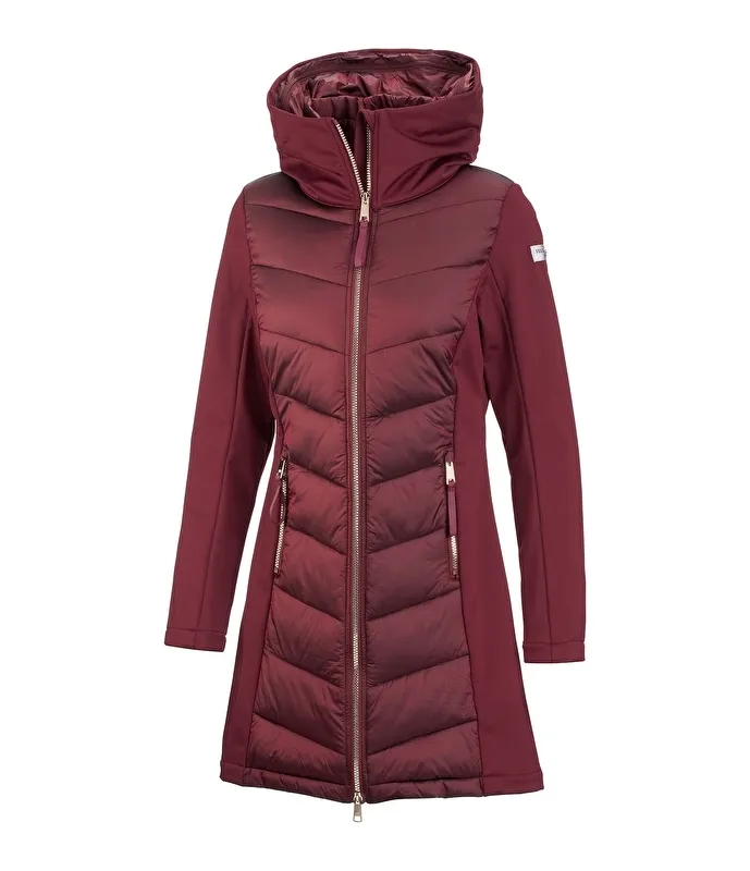 płaszcz Felix Buhler Charlotte, r. XS , bordowy, damski, SOFTSHELL, bdb z wadą - zdjęcie 2
