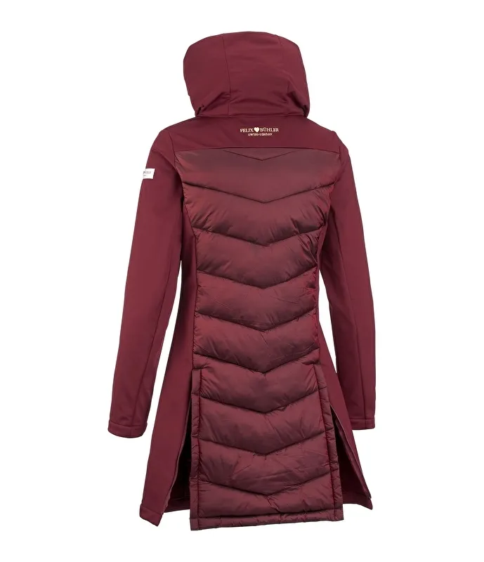płaszcz Felix Buhler Charlotte, r. XS , bordowy, damski, SOFTSHELL, bdb z wadą - zdjęcie 4