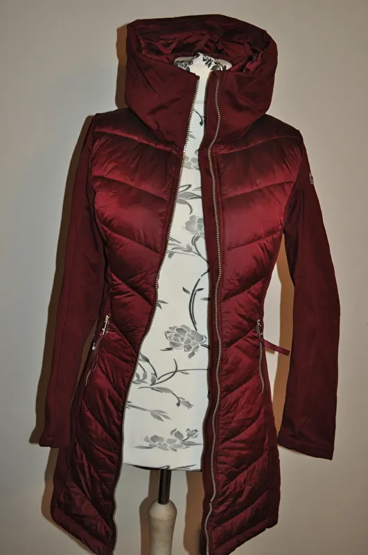 płaszcz Felix Buhler Charlotte, r. XS , bordowy, damski, SOFTSHELL, bdb z wadą - zdjęcie 6