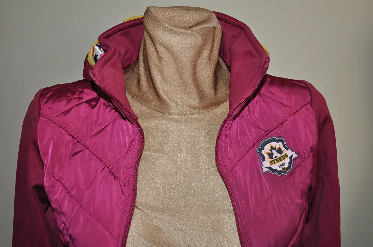kurtka Steeds Tine , r. 140 cm , bordowo-różowa, SOFTSHELL, bdb z wadą - zdjęcie 3