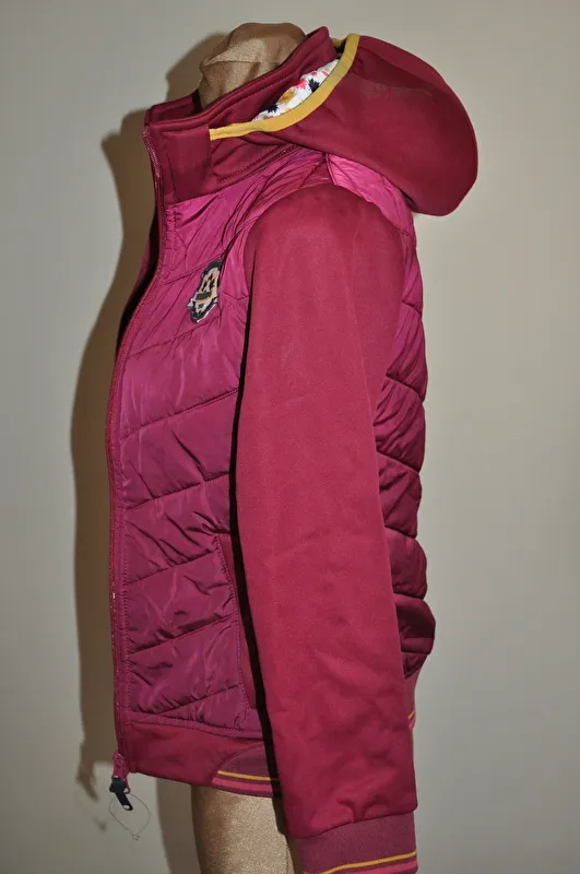 kurtka Steeds Tine , r. 140 cm , bordowo-różowa, SOFTSHELL, bdb z wadą - zdjęcie 7
