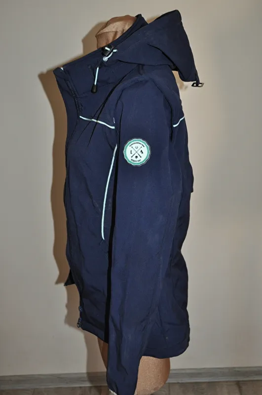 kurtka Steeds Liane, r. 164 cm, granatowa, młodzieżowa, softshell, 2w1, bdb z wadą (1) - zdjęcie 8