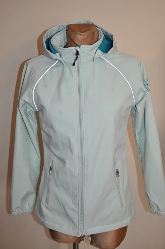 kurtka Steeds Sadie, r. 164 cm, miętowa, młodzieżowa, softshell, bdb (3) - zdjęcie 3