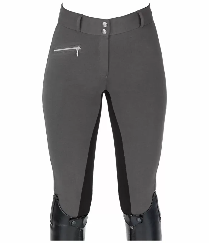 bryczesy Equilibre Amalia, r. 38 , szare, damskie, bdb z wadą - zdjęcie 1