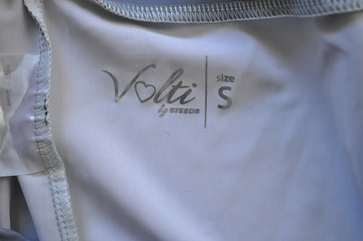 bryczesy Volti by STEEDS , r. S , błękitne, młodzieżowe, jak nowe z wadą - zdjęcie 9
