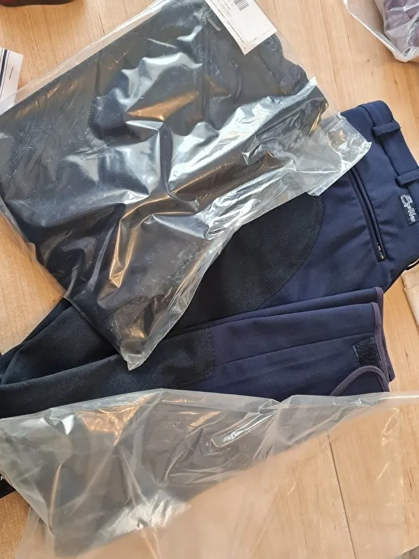 bryczesy Equilibre Leon, r. 54, granatowe, pełny lej, Super-Stretch, męskie, NOWE – zdjęcie 3
