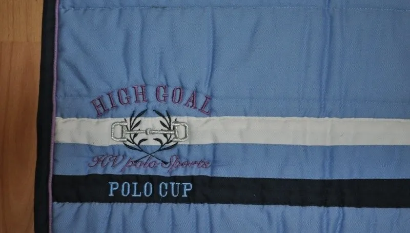 czaprak HV Polo, błękitny, r. cob/full, ujeżdżeniowy, stan bdb - zdjęcie 5