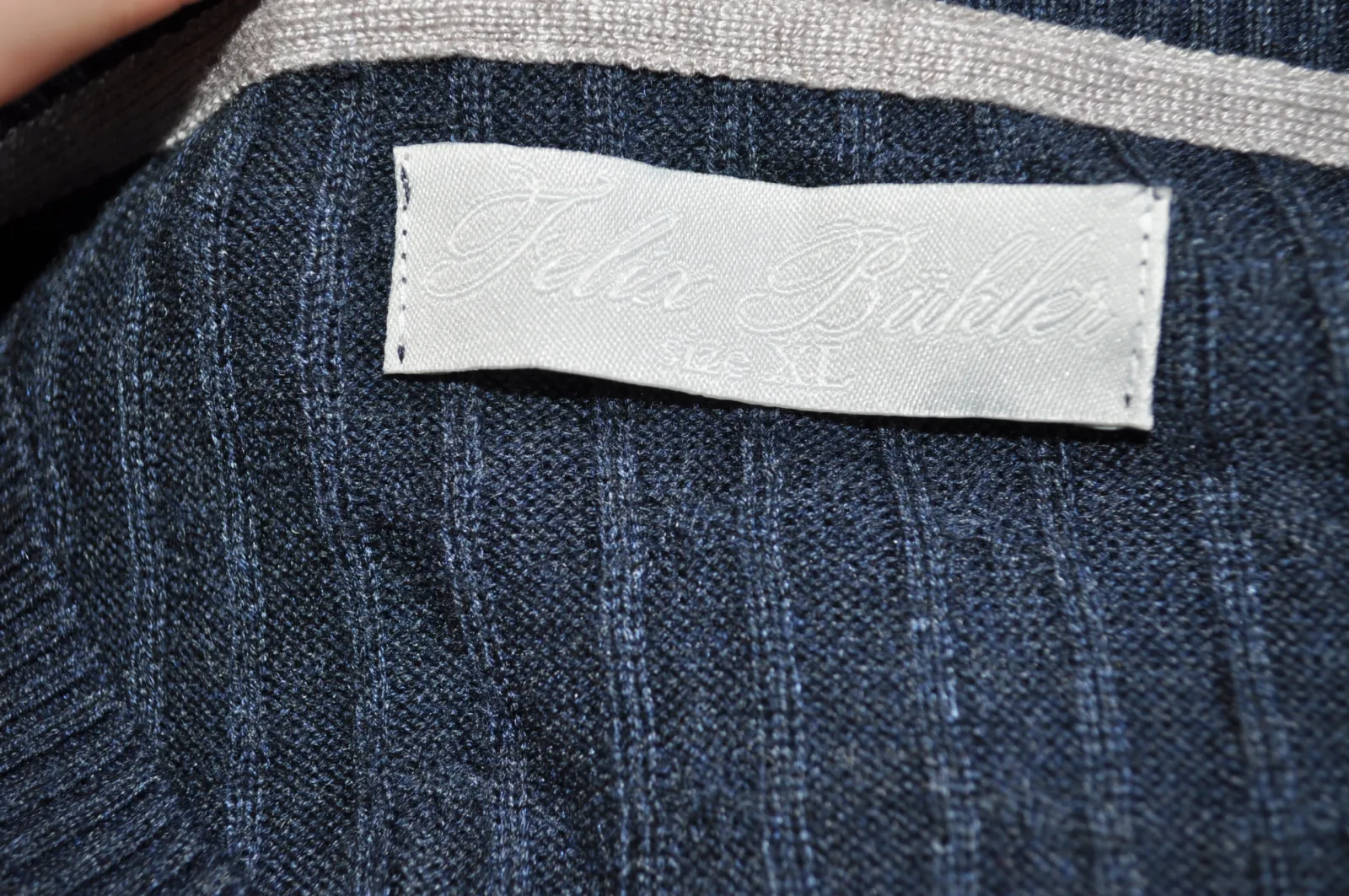 sweter Felix Buhler, r. XL , granatowy, damski, bdb - zdjęcie 7