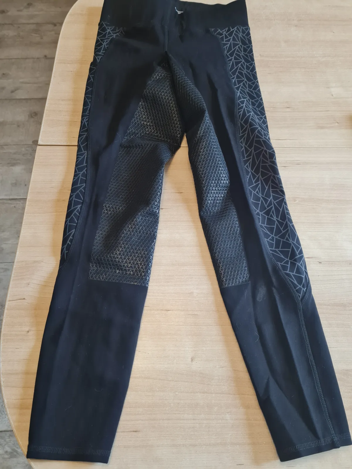 bryczesy Steeds Holographic, czarne, r. 36, lej silikonowy, odblaskowe, jak nowe - zdjęcie 5