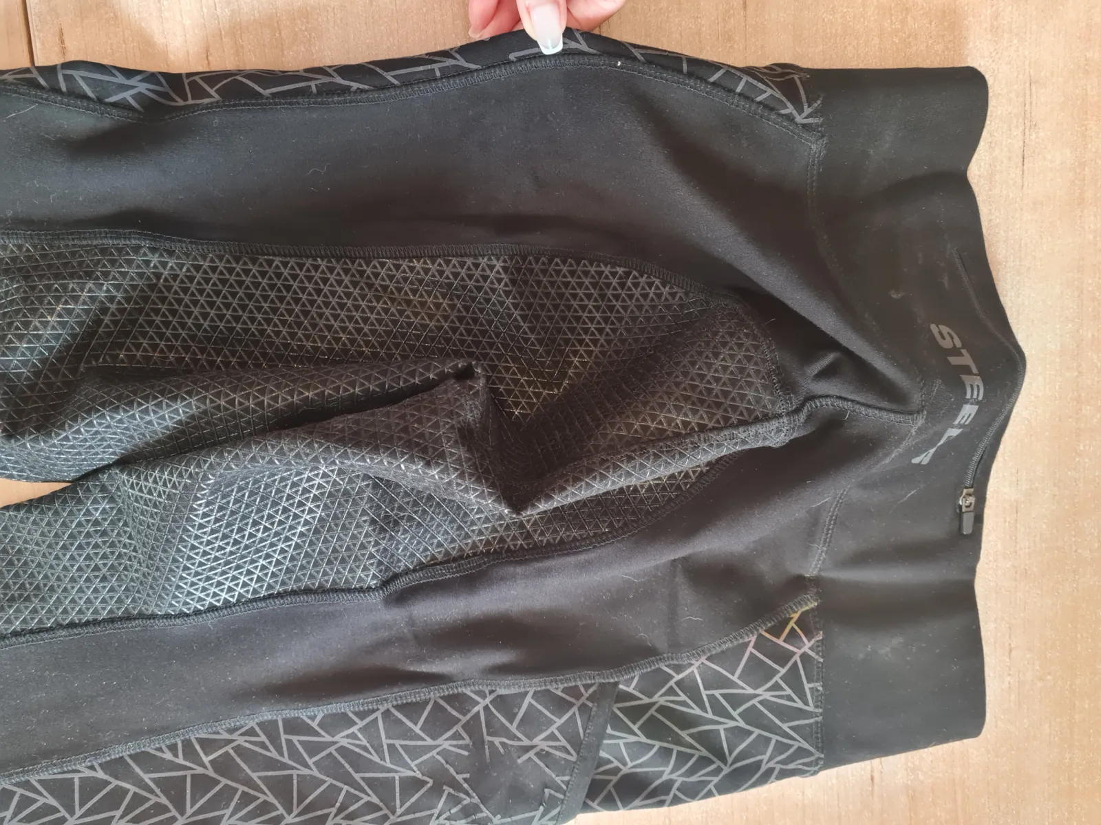 bryczesy Steeds Holographic, czarne, r. 36, lej silikonowy, odblaskowe, jak nowe - zdjęcie 9