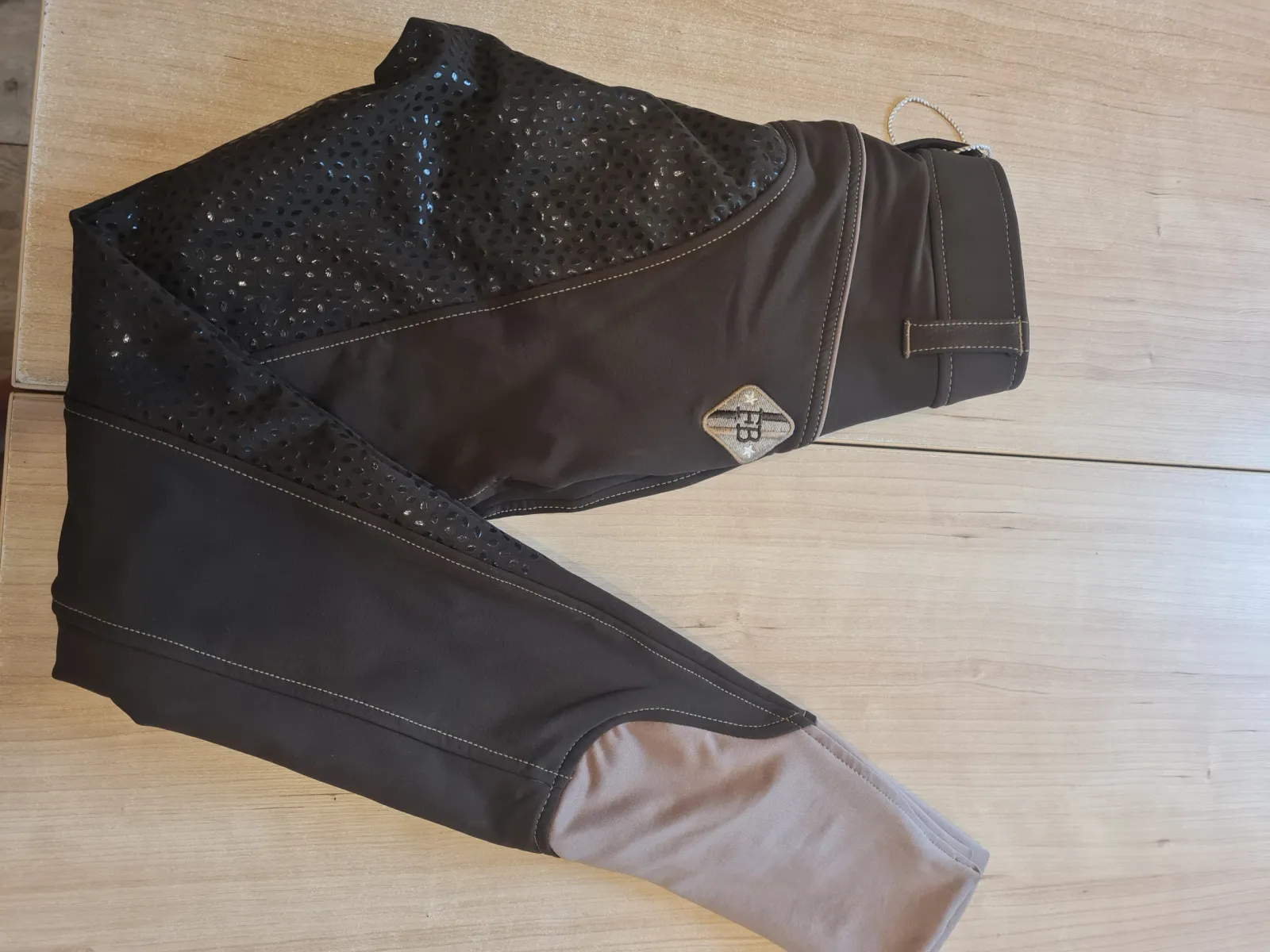 bryczesy Felix Buhler Pauline, r. 32 ( XXS), grip, , brązowe, lej silikonowy, jak nowe - zdjęcie 4