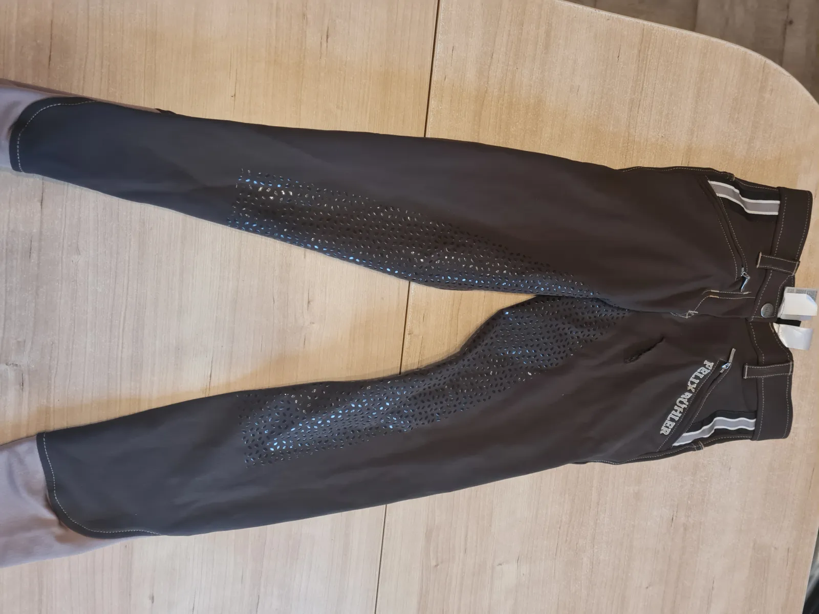 bryczesy Felix Buhler Pauline, r. 32 ( XXS), grip, , brązowe, lej silikonowy, jak nowe - zdjęcie 5