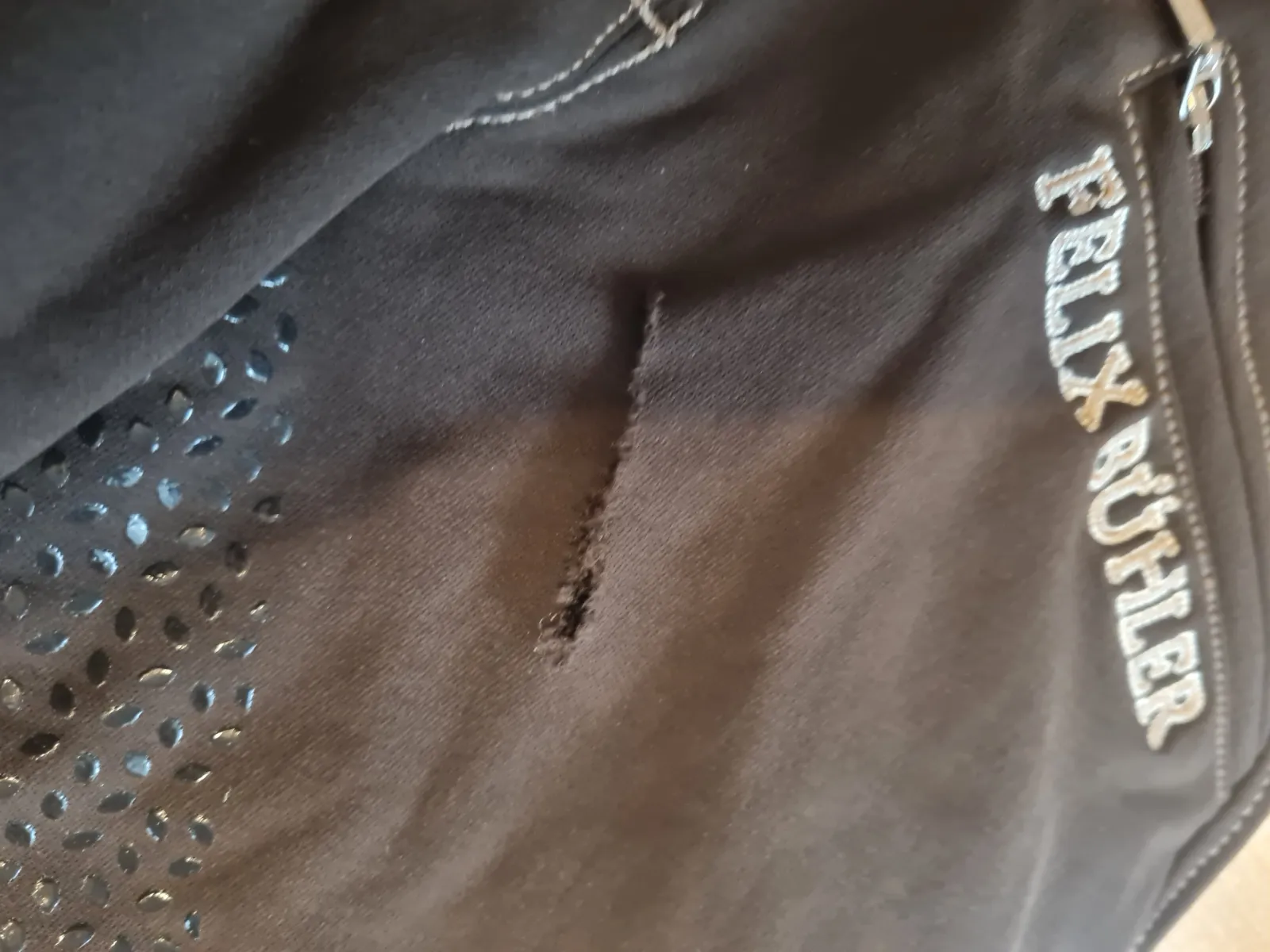 bryczesy Felix Buhler Pauline, r. 32 ( XXS), grip, , brązowe, lej silikonowy, jak nowe - zdjęcie 7