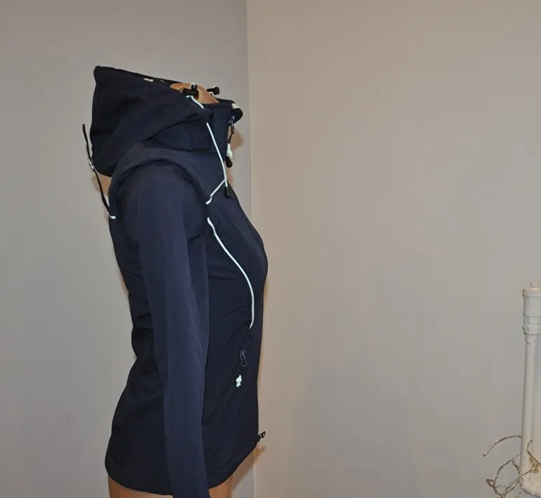 kurtka Steeds Liane, r. 140 cm, granatowaa, młodzieżowa, softshell, 2w1, jak Nowa (1) – zdjęcie 7