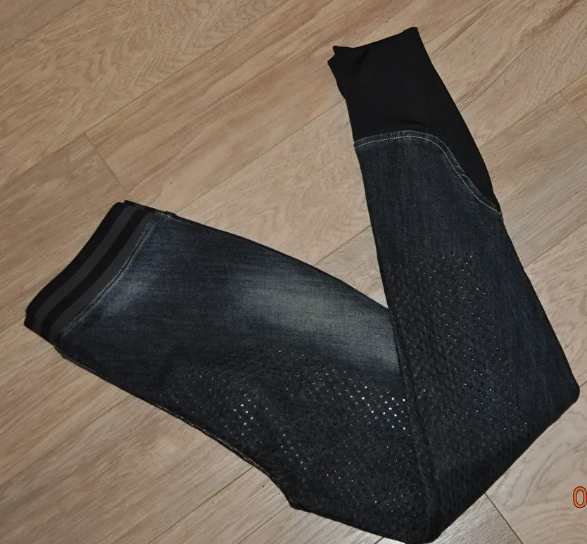 bryczesy Equilibre Naroa, r. 164 cm, jeansowe, legginsy, lej silikonowy, jak Nowe - zdjęcie 3