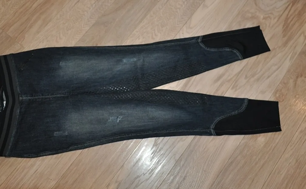 bryczesy Equilibre Naroa, r. 164 cm, jeansowe, legginsy, lej silikonowy, jak Nowe - zdjęcie 5