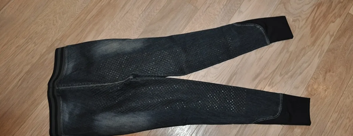 bryczesy Equilibre Naroa, r. 164 cm, jeansowe, legginsy, lej silikonowy, jak Nowe - zdjęcie 6