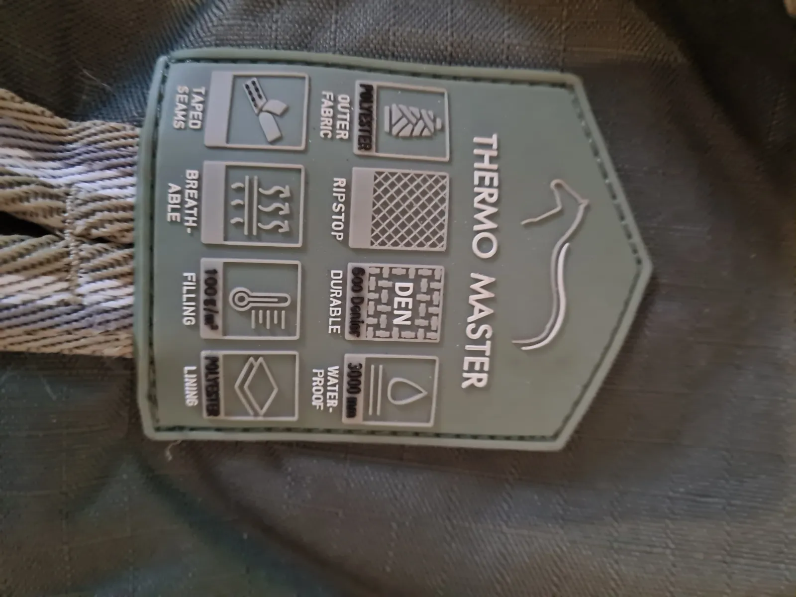 derka Thermo Master Kadir IV, r. 105 cm, 100 g, forest, padokowa, jak nowa z wadą – zdjęcie 6