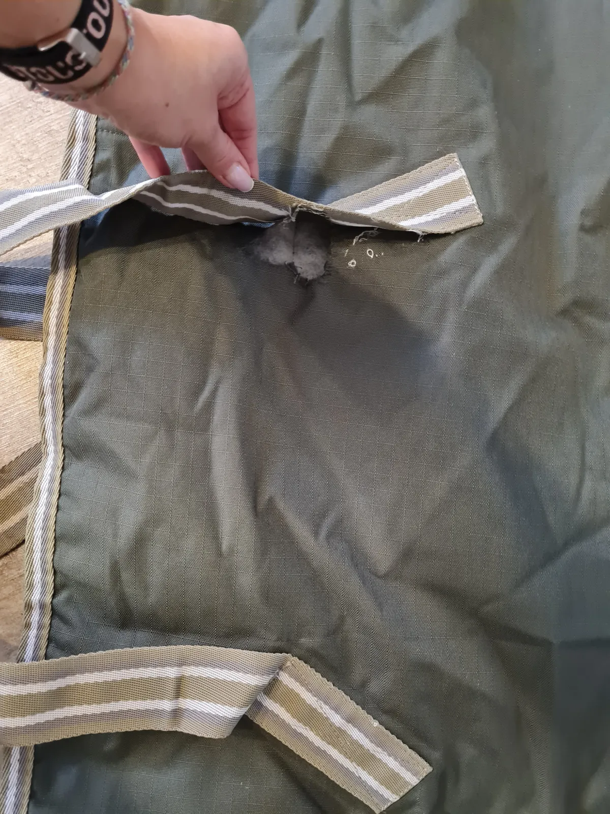 derka Thermo Master Kadir IV, r. 105 cm, 100 g, forest, padokowa, jak nowa z wadą – zdjęcie 11