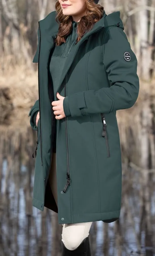 płaszcz felix Buhler Aurelie, r. XXL, zielony, zimowy, WODOODPORNY, SOFTSHELL, bdb - zdjęcie 3