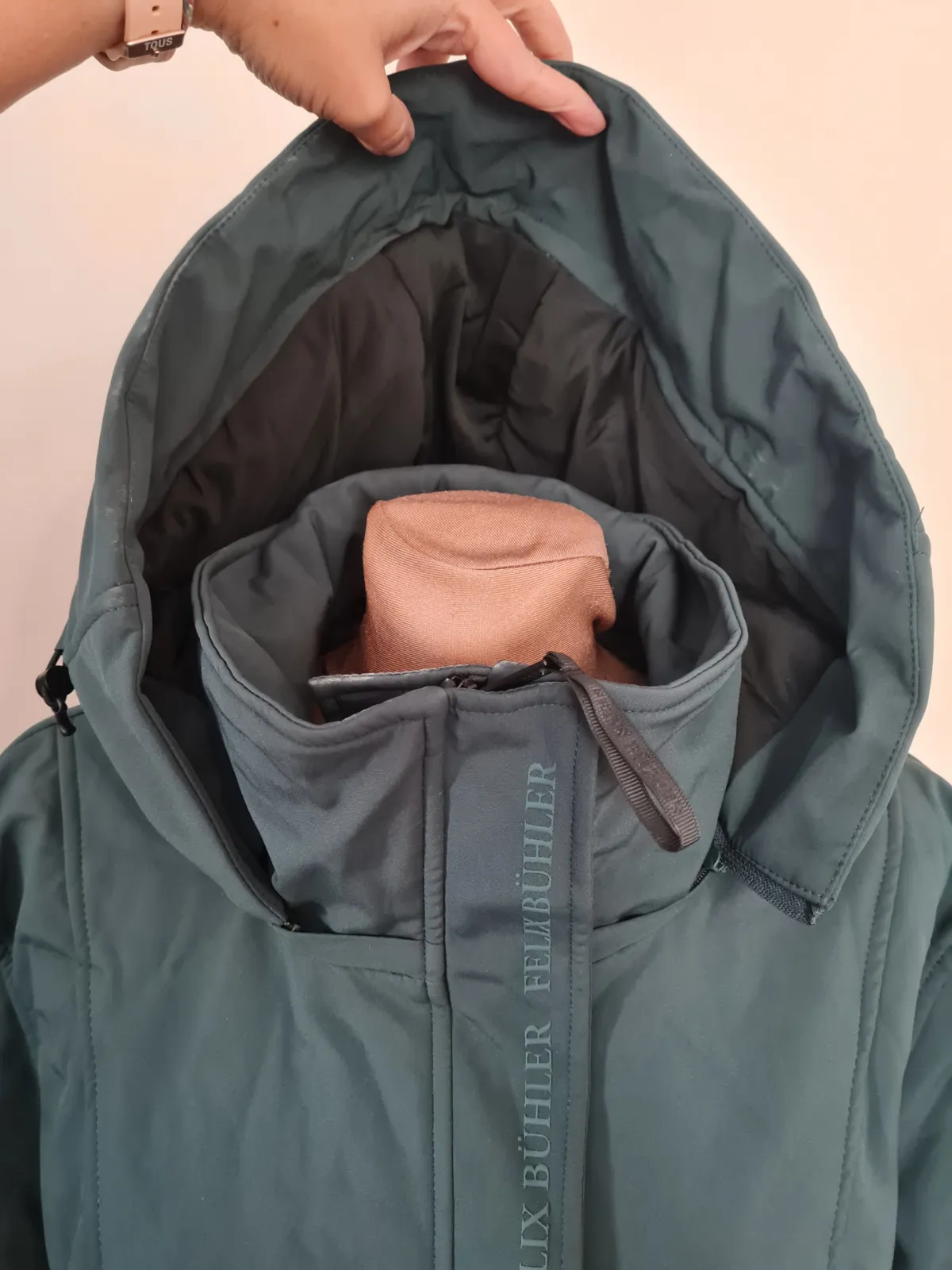 płaszcz felix Buhler Aurelie, r. XXL, zielony, zimowy, WODOODPORNY, SOFTSHELL, bdb - zdjęcie 6