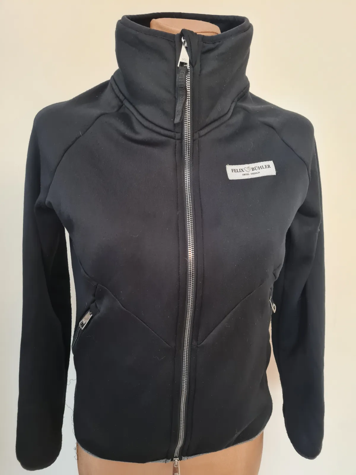 bluza Felix Buhler, r. XS, czarna, na zamek, używana - zdjęcie 1