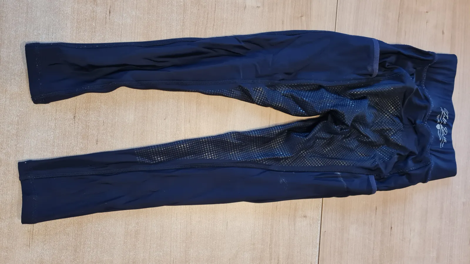 bryczesy Felix Buhler Abigail II, r. 128 cm, granatowe, lej silikonowy, legginsy, używane - zdjęcie 8