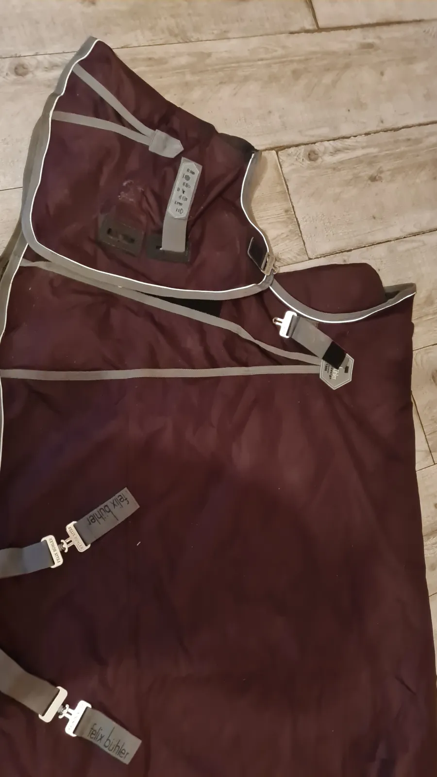 derka Felix Bühler Side Closure, zielona, r. 155 cm, 150 g, padokowa, przedłużana szyja, boczne zapięcie, bdb - zdjęcie 5